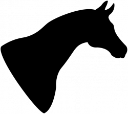 Clipart - Horse Head Silhouette