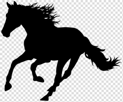 Mustang , Running Horse Silhouette transparent background ...