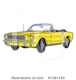 Fod Mustang Clipart #1361163 - Illustration by LaffToon