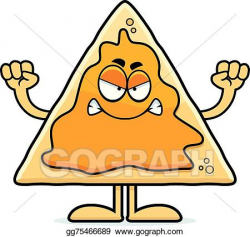 EPS Vector - Angry cartoon nachos. Stock Clipart ...
