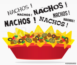 Loaded cheese nacho with meat and jalapeno - Buy this stock ...