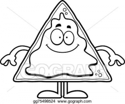 Vector Art - Happy cartoon nachos. Clipart Drawing ...