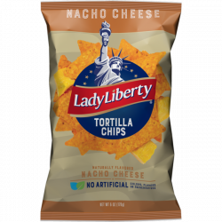 Nacho Cheese Tortilla Chips - Lady Liberty Snacks | Naturally Better!