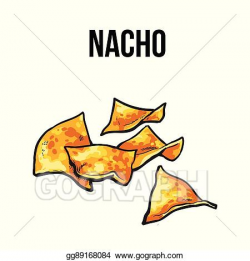 EPS Vector - Nachos, traditional mexican food made. Stock ...