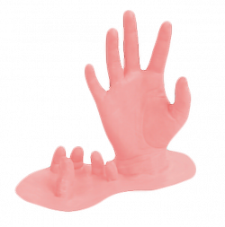 hands melt melting pink tumblr weirdfreetoedit...
