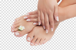 White daisy flower on right foot, Foot Human body Nail art ...