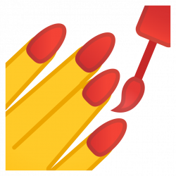 Nail polish Icon | Noto Emoji People Bodyparts Iconset | Google