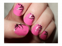 Pink Nail Art Design Ideas Cute Easy Designs - Art Designs ...