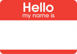 Name Tag Clipart