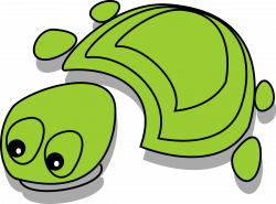 Clipart - Green Tortoise (cartoon)
