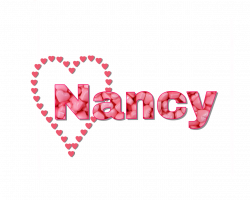 name nancy pink hearts scmyname...