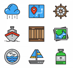6 sea transportation icon packs - Vector icon packs - SVG, PSD, PNG ...