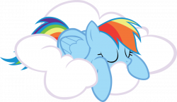 Rainbow taking Cloud Nap. | Rainbow Dash 20% cooler than the rest ...