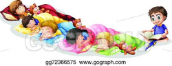 Vector Illustration - Nap time. EPS Clipart gg72366575 - GoGraph