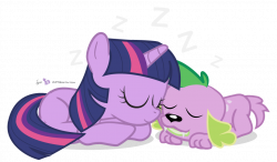 Nap Time with Twily and Spike [!C] by dm29 on DeviantArt