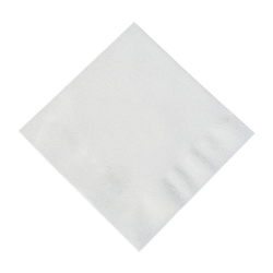 Linen-Like White Cocktail Napkin -Diagonal Imprint