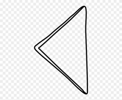 Napkin, Triangle, Folded, Black And White Clipart (#2340319 ...