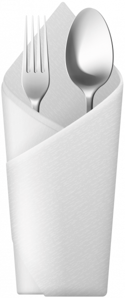 spoon and fork in napkin png - Free PNG Images | TOPpng