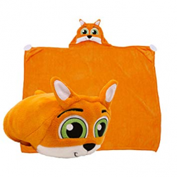 Comfy Critters Stuffed Animal Blanket – Fox – Kids Huggable Pillow and  Blanket Perfect for Pretend Play, Travel, nap time.