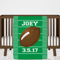 Personalized Naptime Defense Football Blanket