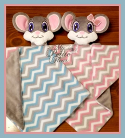 Mouse Lovey, Baby Blanket, Animal Blanket, Cuddle Blanket , Security  Blanket, Blanket Buddy,