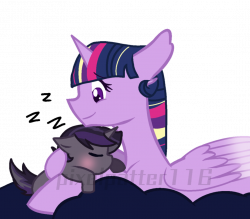 Mlp next gen: nap time with mama twi by Pixelpatter116 on DeviantArt