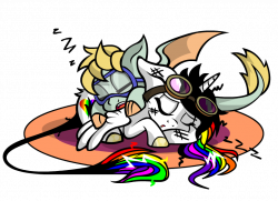 Nap Time Lightning Bliss and BB by Lightning-Bliss | Brony Reviewers ...