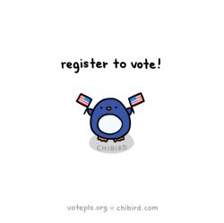 Register To Vote Voter Registration GIF by Chibird - Find ...