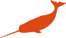 Clipart - large narwhal