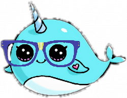 adorkable narwhal - Sticker by SummerInParis