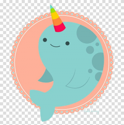 Narwhal Dolphin Puppy Illustration, Cute dolphin tag ...