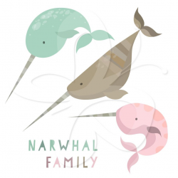 Narwhal clipart cute #285 | I love in 2019 | Clip art, Art ...