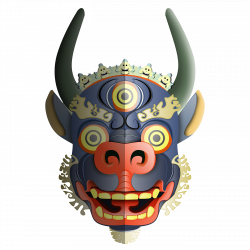 Tibetan Dance Mask on Behance