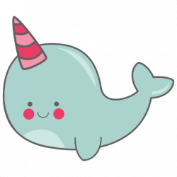 Narwhal SVG scrapbook cut file cute clipart files for ...