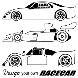 Nascar black and white clipart 2 | Racing Theme | Race car ...