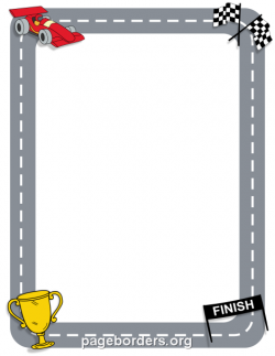 Racing Border | NASCAR | Borders for paper, Page borders ...