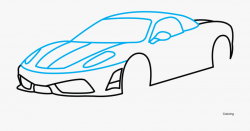 Side View - Sports Car Drawing Easy #1110487 - Free Cliparts ...