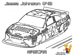 Jimmie Johnson Coloring Page - Clip Art Library