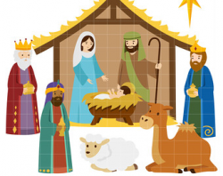 Nativity clipart | Etsy