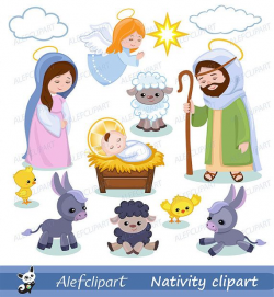 Nativity Clipart comes with Christmas scene clipart ...