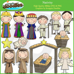 Nativity Clip Art Download | Christmas | Clip art, Nativity ...