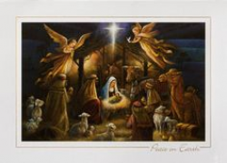 Radiant Nativity | Christmas Cards | Christmas nativity ...