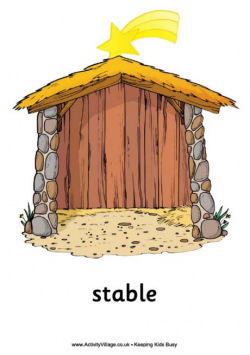 Nativity poster, stable | painting templates nativity ...