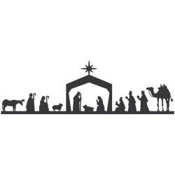 Free Nativity Clipart Silhouette | Free download best Free ...