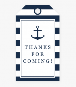 Thank You Printable Labels Png - Nautical Thank You Tag ...
