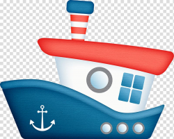 White, red, and blue boat illustration, Tugboat , nautical ...