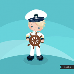Navy Clipart. Little Boy Graphics, Sailing, captain, mate ...