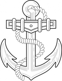 Navy Anchor Drawing at PaintingValley.com | Explore ...