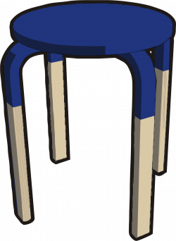 Ikea stuff - Frosta stool, half blue navy Icons PNG - Free PNG and ...