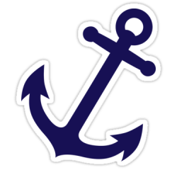 Navy Blue Anchor' Sticker by Fuchs-und-Spatz | Jr VBS ...